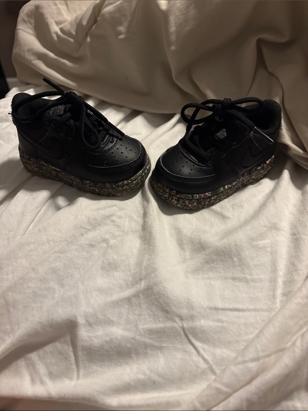 Nike Kids Black Sneakers with Speckled Recycled-Look Sole